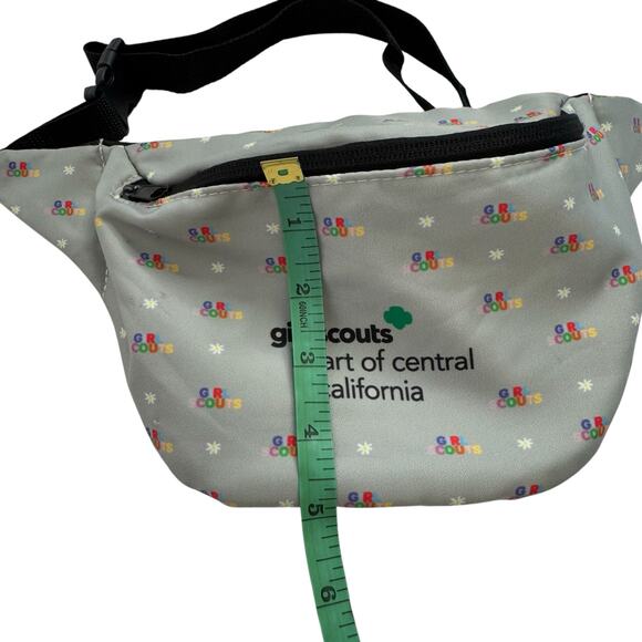 Girl Scout Belt Bag Heart of Central California Gray Rainbow Logo One Size Adult - Picture 6 of 7